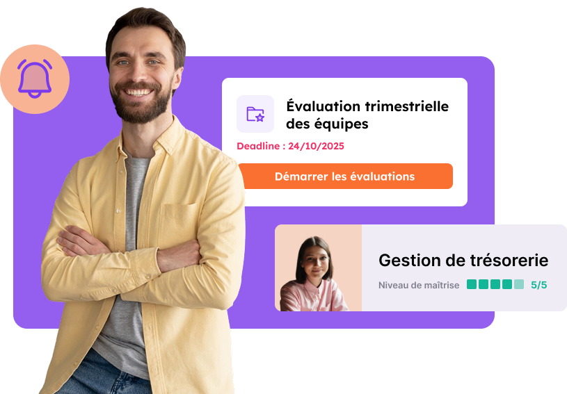 Logiciel de gestion des talents avec évaluation des compétences par les managers