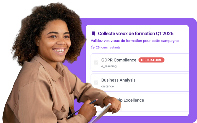 Collecte des vœux de formation dans le logiciel RH