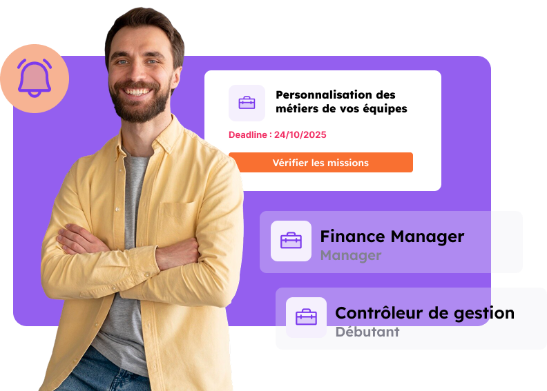 Un outil de campagnes RH pour appeler les contributions des managers pour la création du référentiel métiers