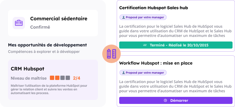 La suggestion d'action via la détection de skillgap dans le plan de développement individuel