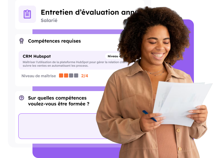 Logiciel entretien annuel connecté au référentiel de compétences dans RECRAFT
