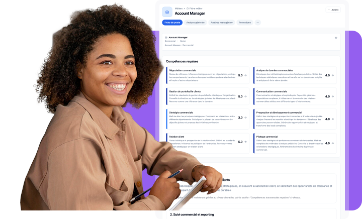Logiciel de gestion de career path et de fiches de poste
