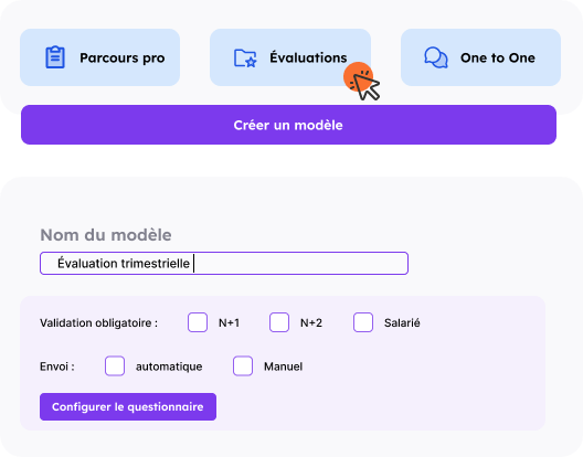 Créer une campagne d'entretien annuel ou de suivi managérial dans le logiciel RECRAFT