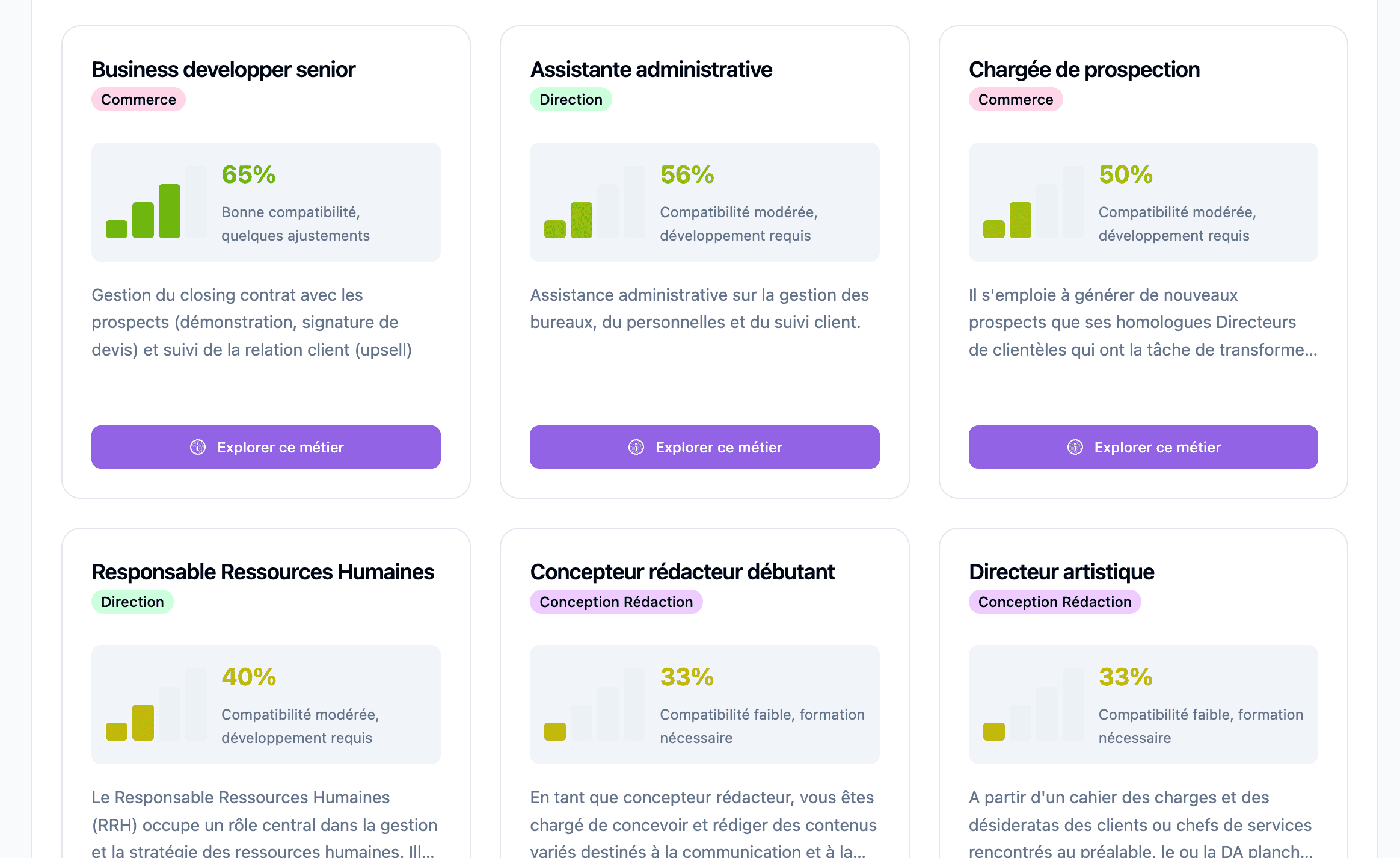 Career path dans RECRAFT.work