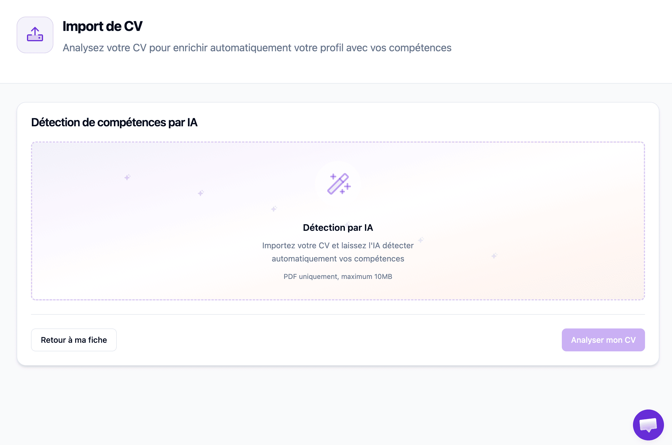 Passeport de compétences dans RECRAFT.work