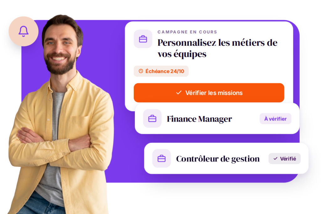 Un outil de campagnes RH pour appeler les contributions des managers pour la création du référentiel métiers