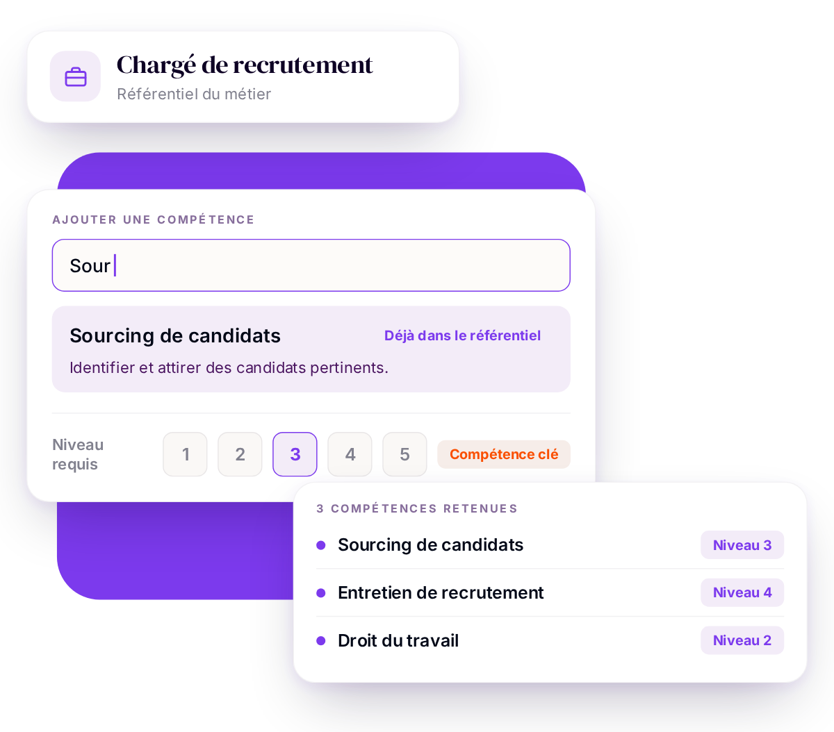 Le logiciel de référentiel de compétences RECRAFT.work